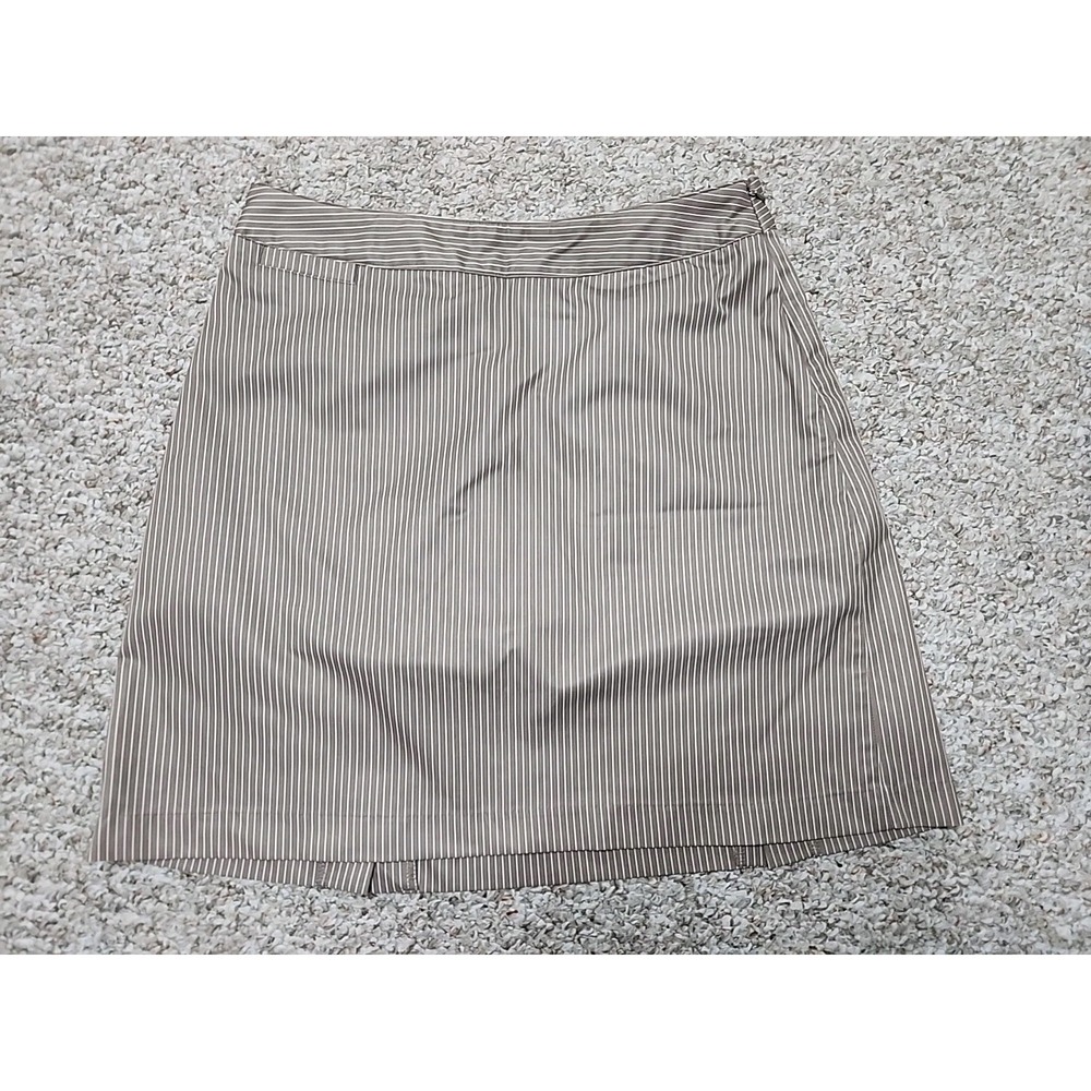 Adidas Climacool Light Brown 8 Pinstripe Active Golf Skort Skirt Women's‎ 32x18